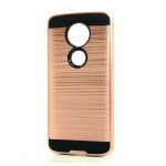 Wholesale Motorola Moto E5 Plus Armor Hybrid Case (Rose Gold)